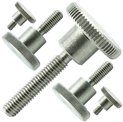 AGBERG - Tornillos moleteados M6 de 8 mm (50 unidades)