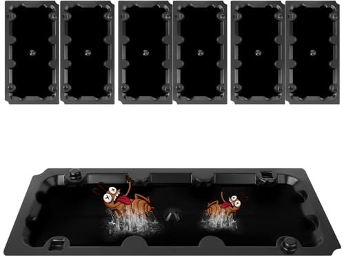 AMFUN 6 Pièces Pièges Adhésifs, 25.5 * 13 cm Plaques Collantes Anti Antiparasitaires, pour La Maison, Le Bureau et Le Jardin