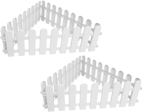 MUELODSIC Valla para Mascotas Pequeñas de Plástico Blanco, 6 Piezas Materiales Resistentes y Fácil Instalación, Adecuado para Jardín y Patio Exterior