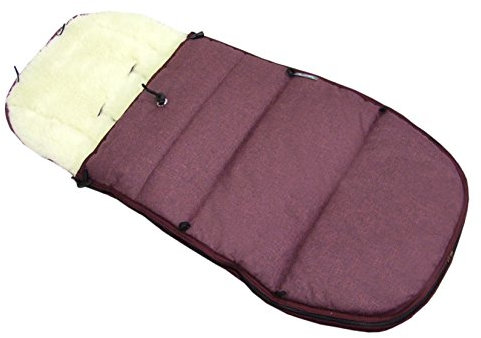 BAMBINIWELT Winterfußsack kompatibel mit Bugaboo Cameleon, Sitzauflage, mit Wolle (Mod-K) (bordeaux)
