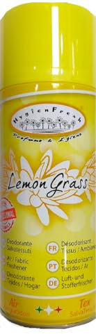 Hygienfresh Deodorante Spray 400 ML LemonGrass per Tessuti, Tende, Divani, Uffici e Ambienti (Singolo, 400, millilitro)