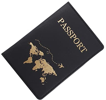 Générique Protège Passeport Personnalisé,Housse Passeport Voyage,Étui Passeport Prénom, Couverture Passeport, Pochette Passeport Cuir,Protège-Passeport Portefeuille De Voyage Porte-Cartes
