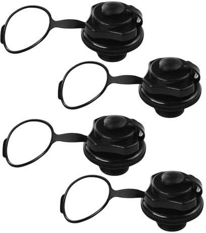 Flylin 4 Stück Aufblasbare Luftventil Ersatz, Schraube Luftventil Ersatzschraube Luftventil, Schlauchboot-Spiral-Luftstopfen für Schlauchboote/Luftmatratzen/Fischerboote/Poolboot (24mm)