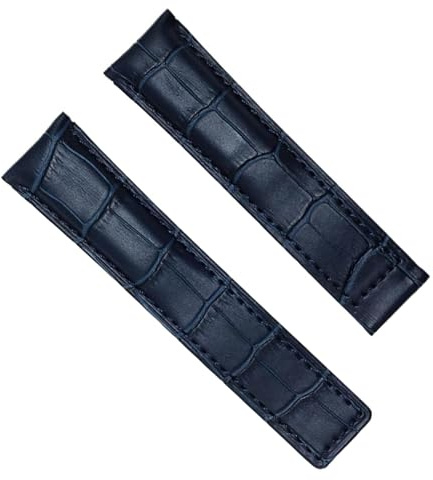yeziu Rindsleder-Uhrenarmband für TAG HEUER MONACO-Serie, hochwertiges Herren-Armband, weiches Armband(Without Clasp-01,22mm)