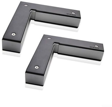 Abrazaderas de ángulo recto de aleación de aluminio para carpintería precisa, juego de 2 herramientas de posicionamiento