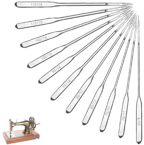 aqlbhz 60pcs Sewing Machine Needles Sewing Machine Accessories Machine Needles Universal Machine Needles, Sharp Sewing Machine Needles for Home Sewing Machine