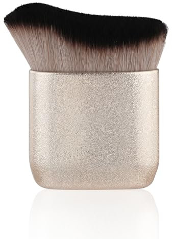 Selbstbräuner Pinsel Weiche Kunstfaser Selbstbräunungsbürste Borsten mit Starkem Puder Bräunungspinsel Leicht zu Transportieren von professionellen Make Up Pinsel Künstlern Empfohlen Körperpinsel