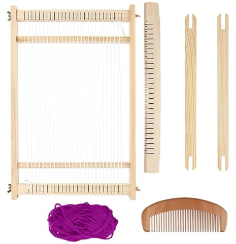 Ieron Kit de Telar de Madera para múltiples Manualidades, telares de Tapiz de Madera, Arte Creativo de Tejido para Principiantes y Expertos