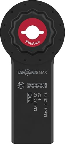 Bosch 10x PRO Silicone and Mineral Wool MAII 32 SC Multitool Blade (for Silicone, Width 32 mm, Professional Accessory Multitool)