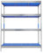 Master Regale Lebensmittelregal, 180x148x50cm mit 4 Kunststoff-Böden, Max. Gesamtlast pro Regal 700 kg