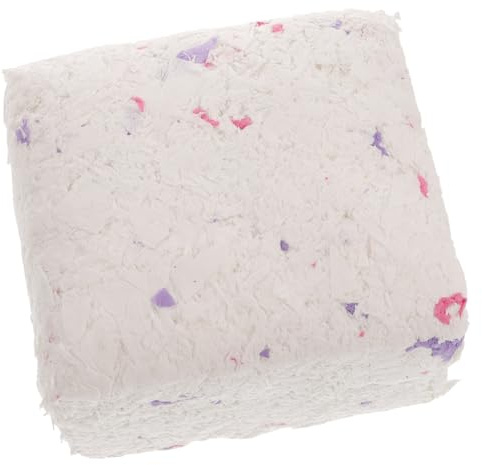 Milisten Litière en Papier Blanc Paquet de 1 Unité Douce et Moelleuse, Favorisant Le Comportement Naturel pour Petits Animaux et Cochons d'Inde pour Cage Intérieure