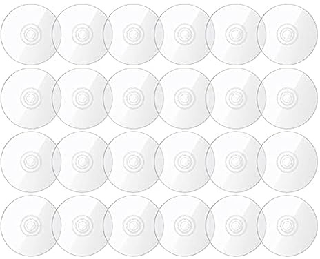 Jrudjsnhhty 30 Pcs Clear CDs Blank Cds Cds Decorative Accessories for Painting Blank CDs for Decoration DIY Aesthetic Wall Cd Room Decor Transparent Wall CDs Crafts