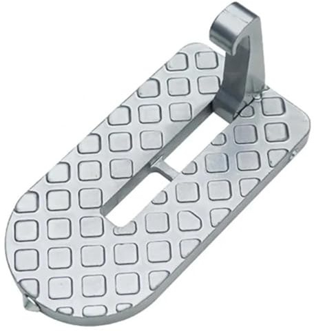 voiture support pied Marchepied de porte pliable pour voiture, brise-vitre, loquet universel, crochet, pédale, marteau de sécurité escalier véhicule pédale pied(Silver 1pcs)