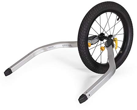 Burley - Kit rimorchio per bicicletta per bambini, Unisex - Adulto, 960138, Argento, 16 wheel