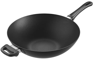 Scanpan Classic Induction 12 1/5 Inch Nonstick Wok – Compatible with All Cooktops, Induction Ready, Metal Utensil Safe, Oven Safe to 500°F, Dishwasher Safe