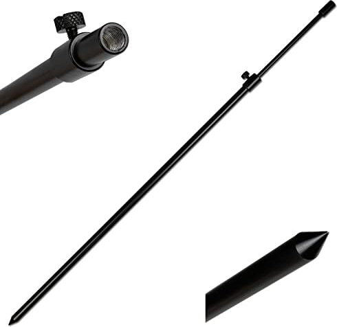 Rutenhalter Bankstick Alu 50-90cm schwarz