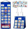 KIKIGOAL Kalender Kinder, Autismus Kinder Kalender Visueller Zeitplan mit 70-Stück deutsche Routine Karten und Klettverschluss Punkte, Vision Board Wochenplaner Routine Zeitplan Karten für Home School
