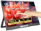 HGFRTEE Portable Monitor Touchscreen 15.6 Zoll, 1920x1200 WUXGA 10-Punkt-Touchscreen Tragbarer Monitor, IPS,178°Weitwinkel,sRGB 80%,60Hz, Lautsprecher,USB-C,Mini-HDMI,VESA,Klappständer