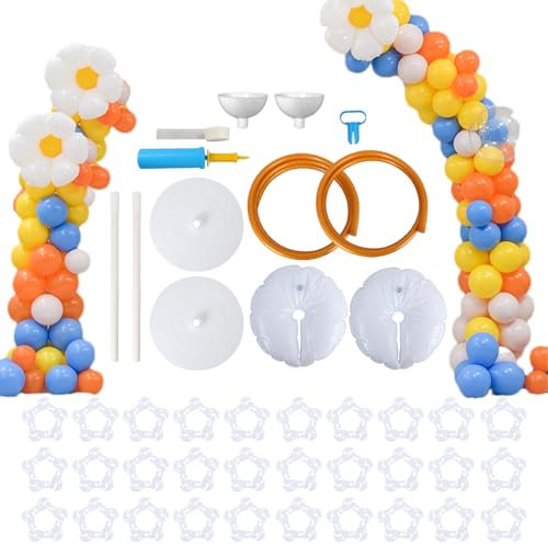 Balloon Arch Stand Kit, Bendable Balloon Arch Frame, 2.5m & 1.5m High Half Balloons Stands for Wedding Birthday Party Supplies Decorations