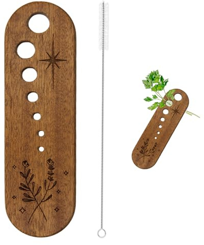 Grönsaksblad örtskalare och rengöringsborste