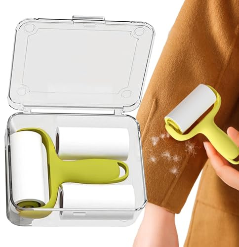 Rouleau d'épilation d'animaux | Outil de voyage pour enlever les poils de chien et chat avec recharges, rouleau anti-peluches pour vêtements, canapé, tapisserie, tapis, vêtements, siège de voiture