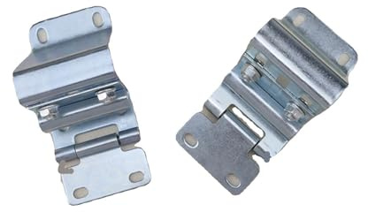 2 Stück Schiebetürscharniere For Industrielle Hebetüren, Seitliche Sitzhalterungen, Elektrische Klappen, Garagenzubehör, Verstellbar(Silver)