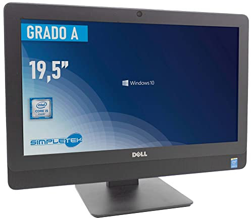 PC Desktop All-in-One DELL 3030 Display 19,5 Zoll Intel Core I5 4590S Quad Core bis zu 3,7 GHz Windows 10 Pro Video Montage Grafik DAD (Recycling) (RAM 16 GB SSD 960 GB)