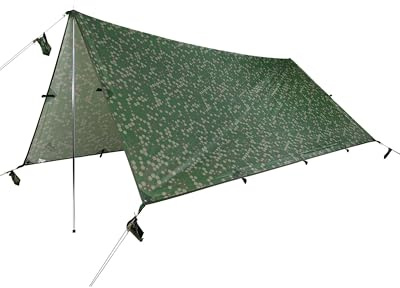 Wechsel Tarp Elements I 290 x 290 cm I wasserdichtes Zeltdach mit 5.000 mm Wassersäule I robust & kompakt für unterwegs I Universalüberdach für Bushcraft, Camping, Radreisen, Kanu & Kajak