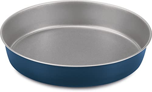 Guardini, Tortiera liscia Ø 26 cm, Acciaio prodotto con ridotte emissioni di CO2 con nuovo rivestimento PFAS free, Grigio/Blu, Made in Italy, Linea XBake