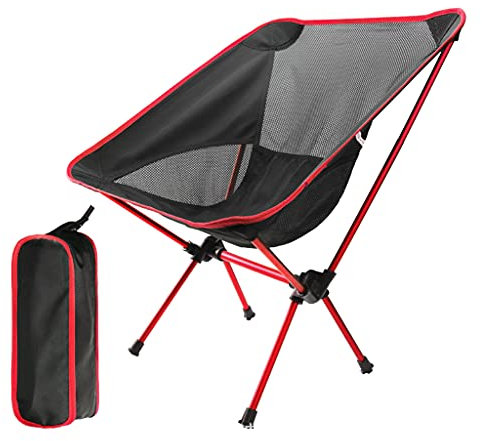 Mesh Moon Saucer Camping Chair Folding Portable Chair Cup Holder Carrying Bag Outdoor Hiking Fishing Chair Folding Moon Chair
