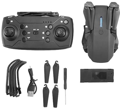 Hermosiey Pro Drone 4K HD CaméRa Drone Pliable Hauteur Fixe TéLéCommande Pro WiFi Drone Cadeau Une CaméRa 2 Batterie