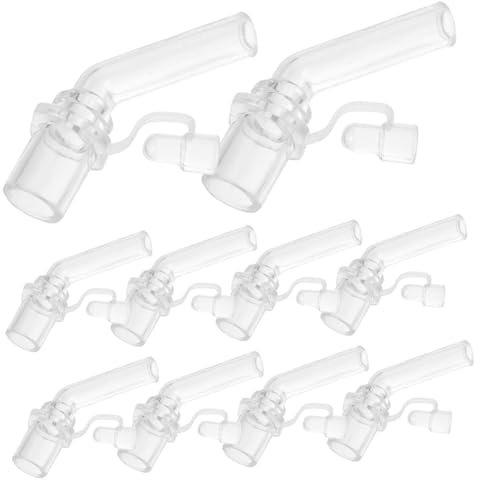 PAMINGONO 10 PièCes Embouts De Paille En Silicone Pour Gobelets Enfants Accessoires De Remplacement Universels TêTes De Paille Douces Et Faciles À Installer