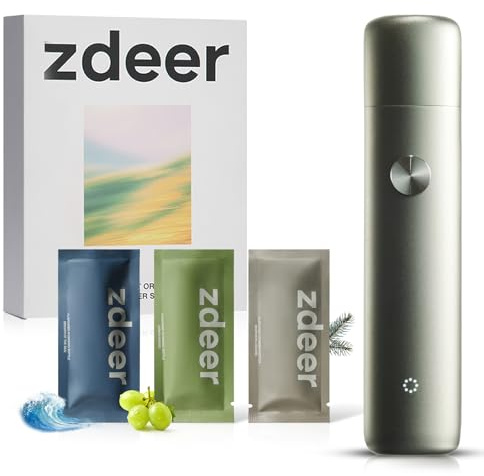 ZDEER Smart Electric Oral Spray - Probiotic Mouth Spray Fresh Breath, Alcohol Free Breath Spray for Bad Breath, Rechargeable, Travel Size, Various Flavors with 3 Flavors Cartridges