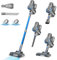 Akku Staubsauger, 25000Pa/175W/50Min Staubsauger Kabellos, Anti-Tangle-Bürste und Selbststehend, Ultraleichter Handstaubsauger akku vacuum cleaner Stielstaubsauger für Teppichen, Hartboden, Tierhaare