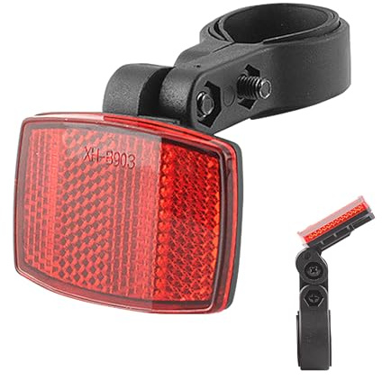 Fahrrad-Reflektoren vorne und hinten, wasserdicht, rot, reflektierende Platte für Lenker, Sattelstütze, Nachtradfahren, Warnzubehör für Fahrräder, Motorräder, Roller, E-Bikes, Fahrer, Sicherheit im