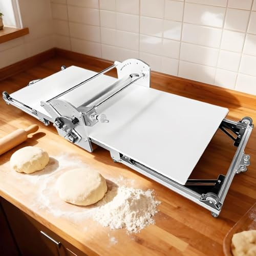 Laminoir électrique Pliable En Acier Inoxydable, épaisseur Réglable De 2 à 30 Mm, Idéal Comme Laminoir à Pâte Ou Machine à Fondant Pour Les Boulangeries Domestiques