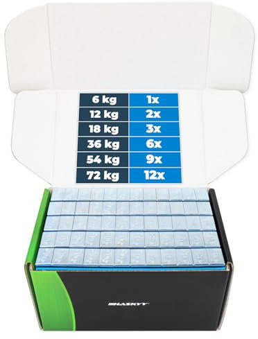 HASKYY 6kg Klebegewichte 12x5g Verzinkt Wuchtgewichte 100x Kleberiegel Auswuchtgewichte 60g 12x5g für Stahlfelgen & Alufelgen - FE-Klebegewichte