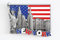 Calamite da frigorifero 3D in metallo, souvenir per le vacanze di campagna, Londra, Parigi, NewYork, Berlino, Dubai, Amsterdam, Roma, Praga, Milano, Barcellona, Venezia (New York)