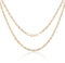 Richapex Goldkette Herren 18K Gold beschichtet Cuban Halskette Hip-Hop Kette Panzerkette Nickelfrei Necklace für Männer Herren Damen