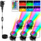T-SUN Pond Light Mains Powered, Colored With Timer RGB Fountain IP68 Waterproof Dimmable Outdoor Landscape for Fish Tank Pond Garden (5 Lights)