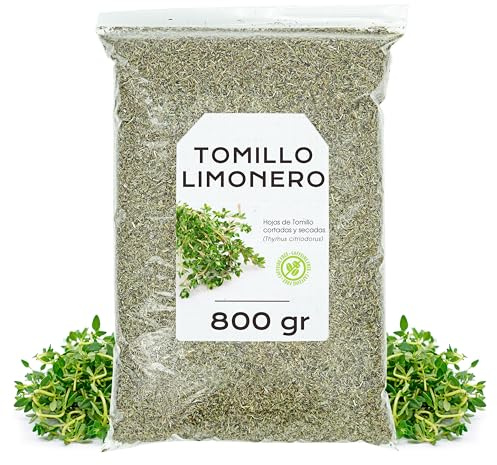 Tomillo Limonero 800g - Infusion Tomillo Limonero - Te de Tomillo Limonero - Tomillo Limonero a Granel (800 gr)