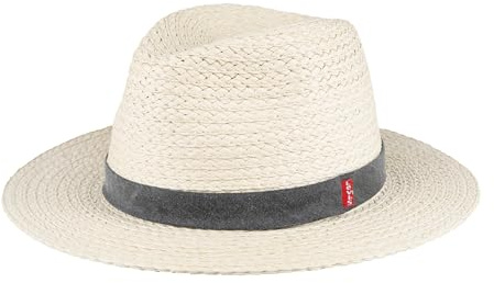 Straw Panama with Heavy Washed Band Black
