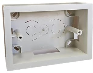 1 Pezzo Scatola esterna 503 Cassetta da parete 3 moduli 3 posti bianco per prese elettriche compatibile con tutte le serie civili (1)