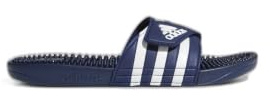 adidas Unisex Adissage Slides, Dark blue white, 11 UK