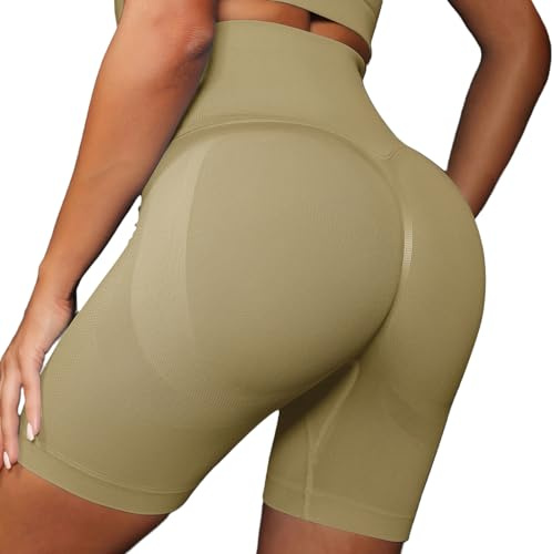 JTSONN Pantaloncini Sportivi Donna Scrunch Butt Lifting Gym Shorts Pantaloncini Palestra Corti Addominali Senza Cuciture Ciclismo Corsa Leggings Corti per Running Fitness Yoga Workout