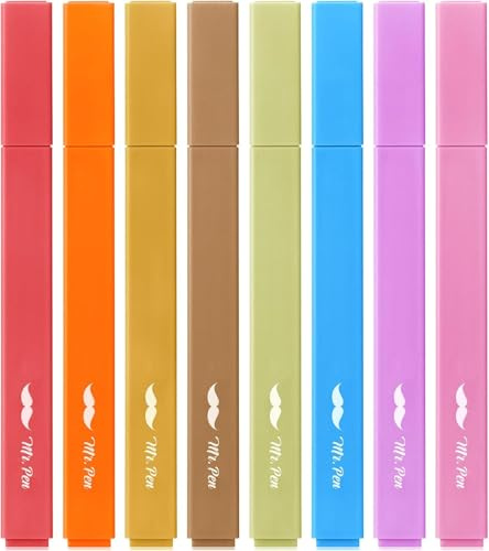 Mr. Pen – Customizable Highlighters, Personalized with Logo or Text, UV Printed, Chisel Tip, Warm Colors, Bulk Customized Highlighters for Business, Schools, Events, and Gifts