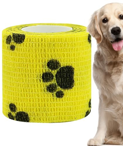 Bandages cohésifs Vet Wrap | Chaussures de bandage pour chien Bandage auto-adhésif pour animaux de compagnie,Bandage cohésif multifonctionnel pour chien, imperméable, soins des plaies pour animaux de