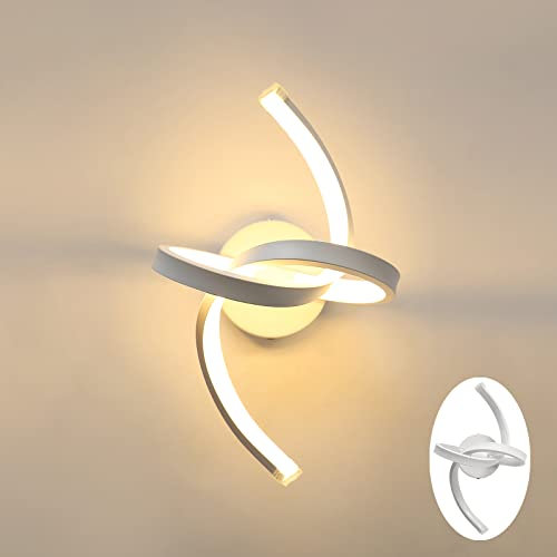 Moderna Lampada da Parete a LED, 18W Applique da Parete Dalla Personalità Semplice per Interni, 3000K Luce Bianca Calda Applique da Parete per Camera da Letto, Soggiorno, Corridoio (Non Dimmerabile)