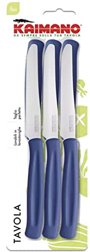 SICIGNANO Kaimano Coltelli da Tavola, Colore Blue Navy, 6 pezzi
