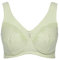 Ulla Popken Damen Entlastungs-BH, ohne Bügel, Strassanhänger, Cup C - G BRA, helles salbei, 105D